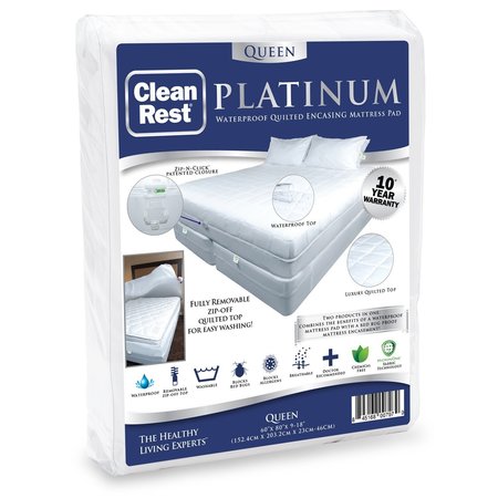 CLEANBRANDS Platinum Mat Pad Encsmnt-Queen 845168007979